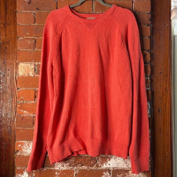 LL Bean Men's Wicked Soft Cotton Cashmere Sweater Crewneck Sz L Preppy Coastal - Picture 2 of 11